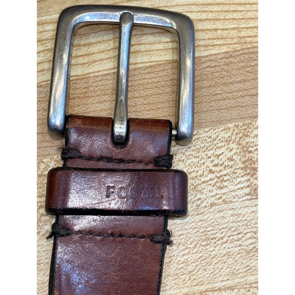 Fossil Joe Belt Men's Brown Genuine Leather Size 40 MB125220040 - Picture 4 of 5